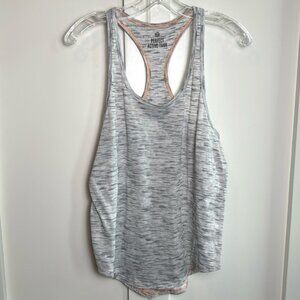 SO Perfect Active Tank Top Heathered Gray Racerback‎ Athletic Workout Women's L